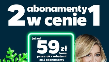 Świąteczna oferta Plusa z dwoma abonamentami w cenie jednego