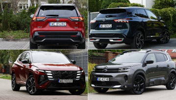 Jaki hybrydowy i oszczędny rodzinny SUV? Toyota RAV4 Hybrid, Hyundai Tucson HEV, Nissan Qashqai e-Power, Citroen C5 Aircross MHEV – test