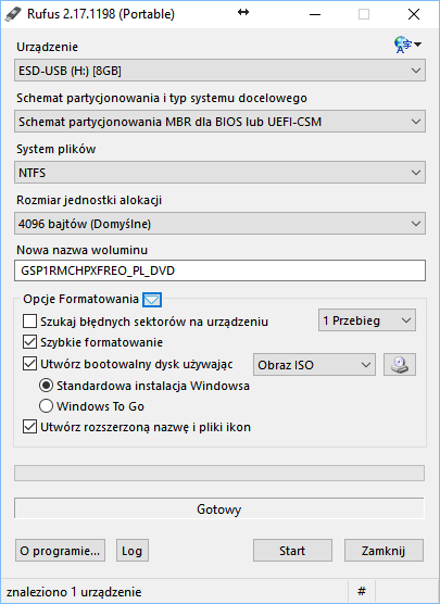 elfbar elfa master akku Bootowalny pendrive z Windows 10