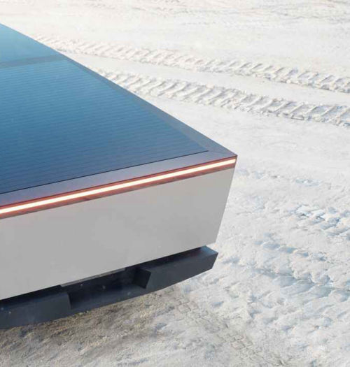 Tesla Cybertruck z panelami słonecznymi i funkcją kampera