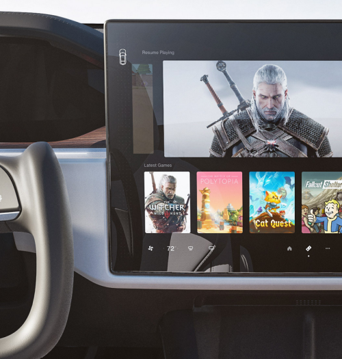 Zamiast Xboksa czy PS5 możecie kupić… Teslę. Gaming w samochodzie nadchodzi