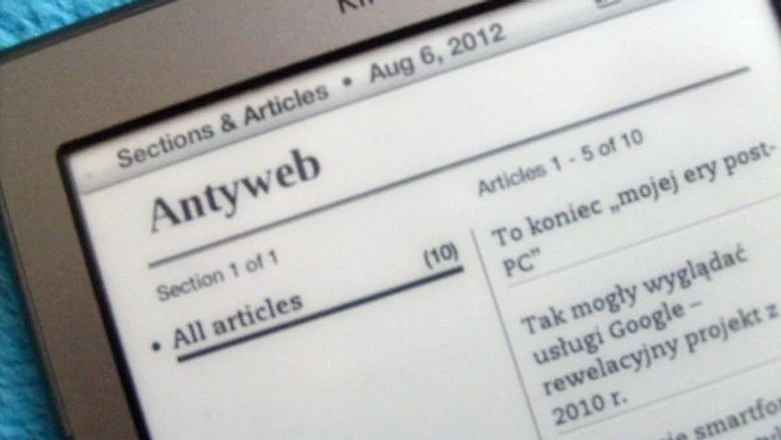 eGazeciarz - tego było trzeba mojemu Kindle'owi