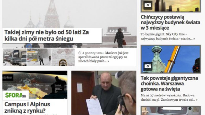 Koniec świata - o2 pokazało nowoczesny design sfora.pl