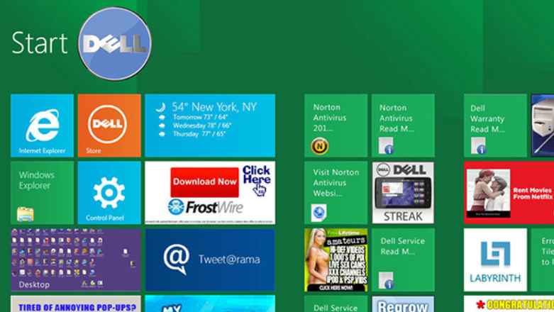 Nowy Windows 8, ten sam crapware. Co najczęściej producenci wpychają do sprzedawanych pecetów?