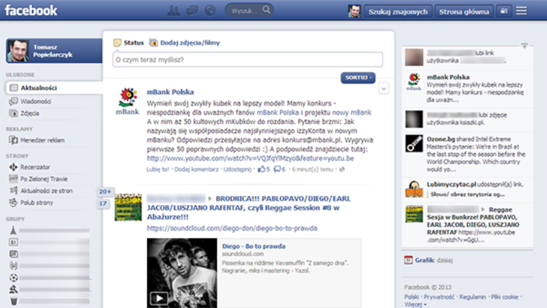 Jak szczypta CSS3 może diametralnie zmienić interfejs Facebooka?