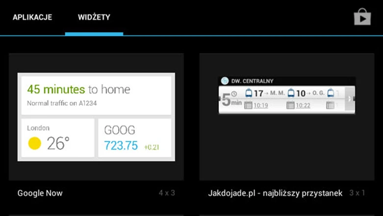 Google Now dostał własny widżet - najważniejsze informacje jeszcze łatwiej dostępne
