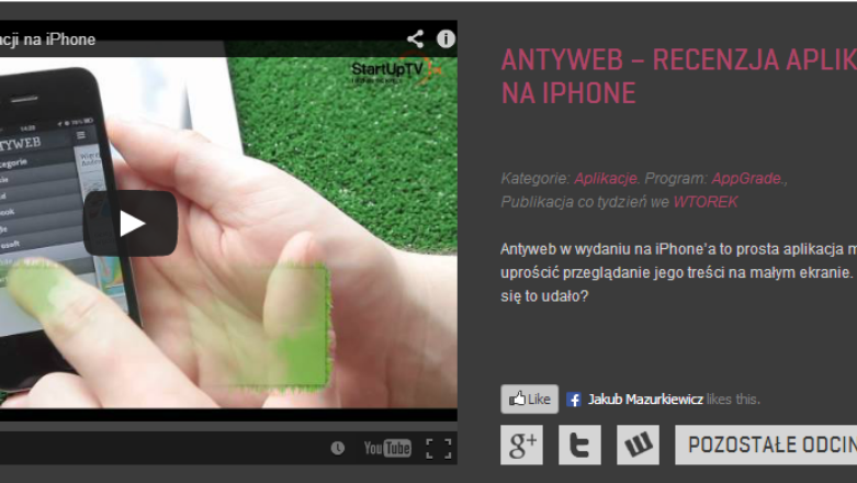 Aplikacja mobilna Antyweb doczekała się swojej pierwszej recenzji!