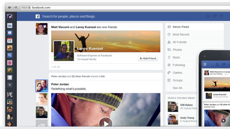 Nowy Facebook jest ładny, ale co z tego?