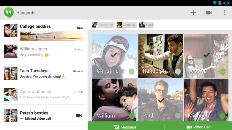 Hangouts już ze statusami dostępności, a w sieci huczy od poważnego błędu w tym komunikatorze