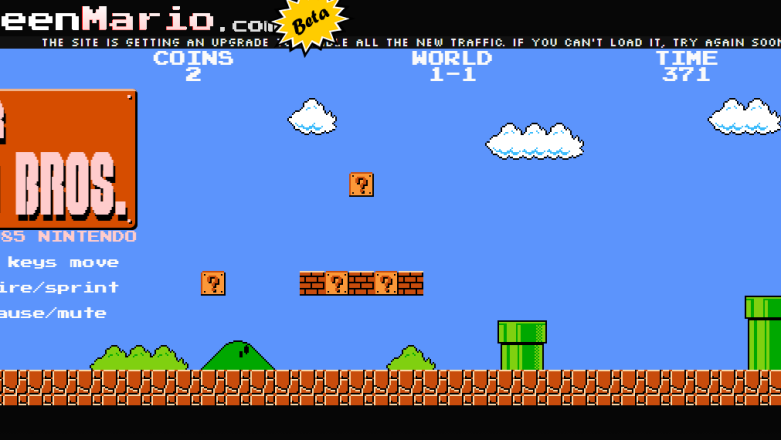 Super Mario Bros w pełnej wersji w przeglądarce!