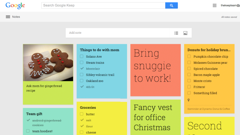 Google odświeża usługę Keep - faktycznie jest lepiej