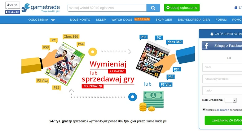 Gametrade.pl to nie tylko wymiana gier