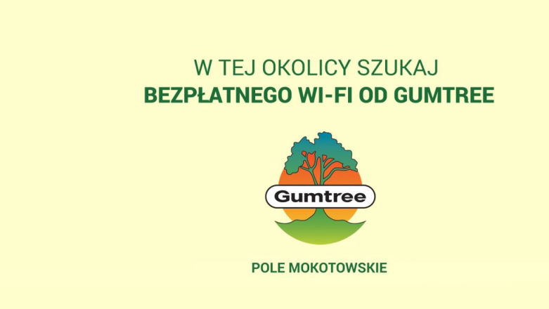 Bezpłatne WiFi na Polu Mokotowskim od Gumtree