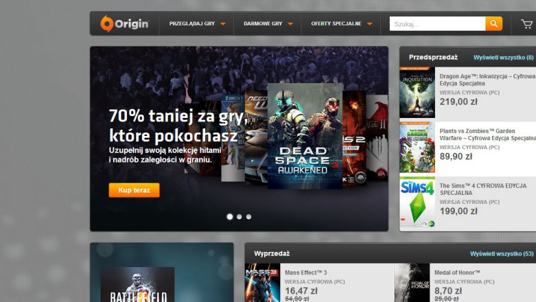 Origin rusza z wyprzedażą – gry od Electronic Arts tańsze nawet o 70 procent