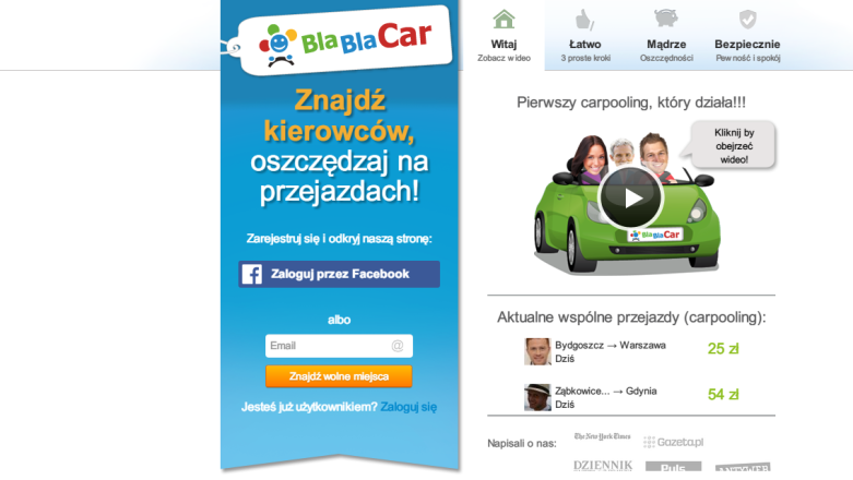 BlaBlaCar dostaje 100 milionów$ dofinansowania!