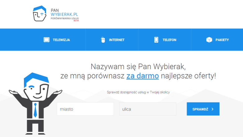 PanWybierak.pl, czyli polska porównywarka usług telekomunikacyjnych