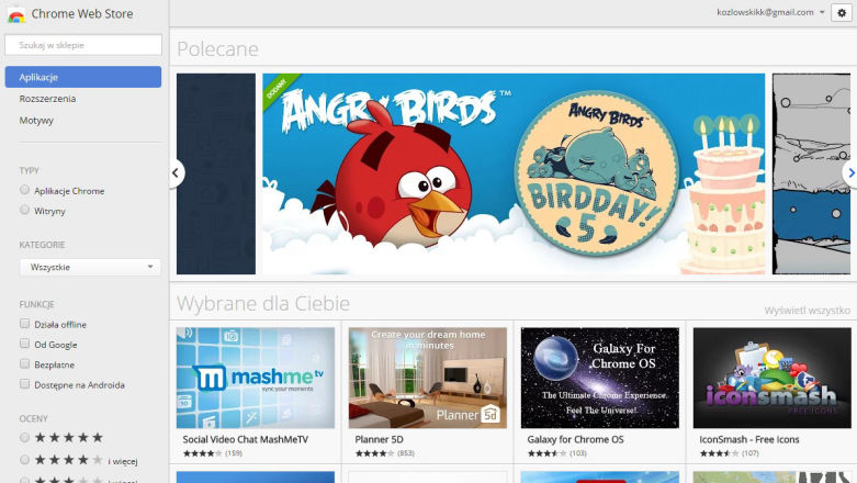 Tak Chrome Web Store powinien wyglądać od dawna