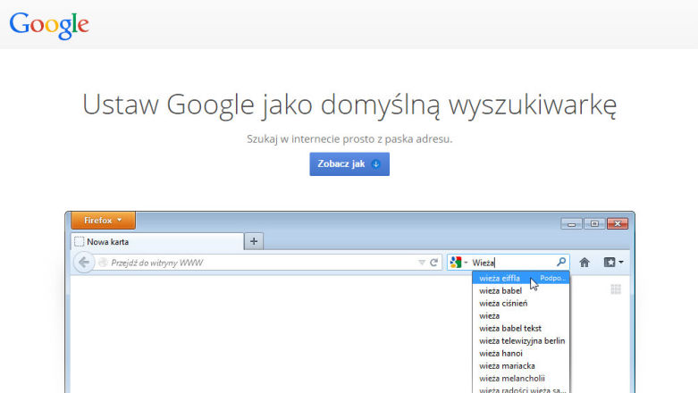 Google walczy o tych, którzy za sprawą Firefoksa uciekli do Yahoo. A jest o co!