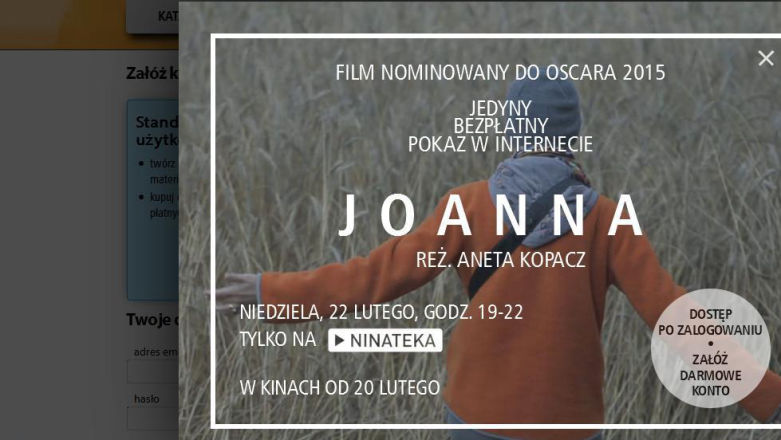 Nominowana do Oscara "Joanna" do obejrzenia w Sieci. Za darmo