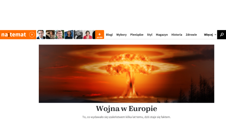 Wojna, wybuchy, szok, niedowierzanie. Czyli jak naTemat łapie kliki