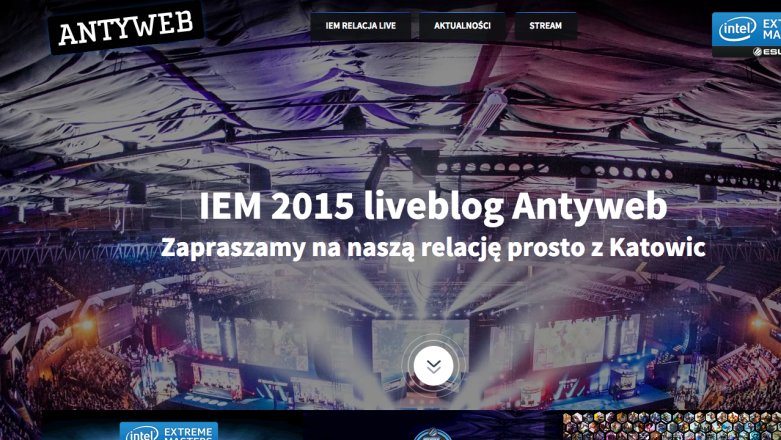 IEMLive! Zapraszamy na specjalny serwis Antyweb dedykowany IEM 2015