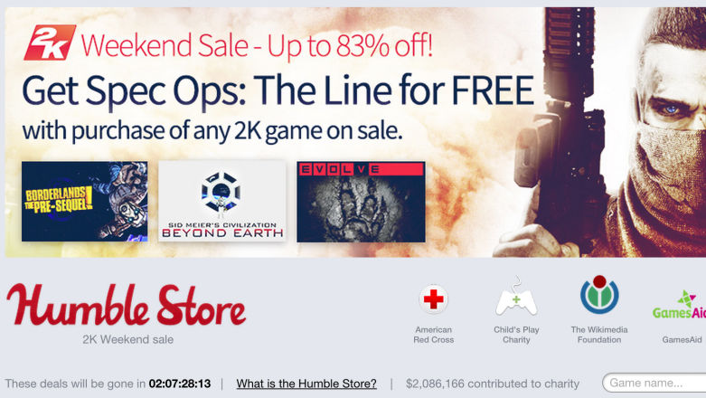 Spec Ops: The Line za darmo, BioShocki za bezcen. Humble Store z konkretnymi zniżkami na gry 2K Games