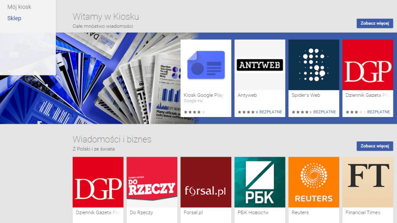 Srodze zawiodłem się na Kiosku Google Play