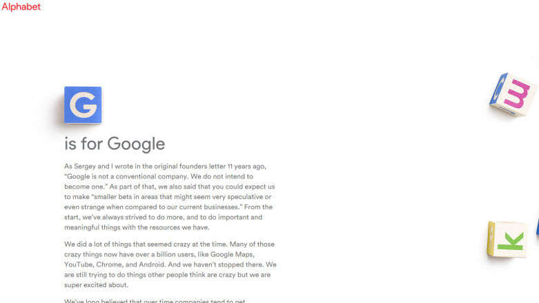 Sundar Pichai nowym CEO Google! Larry Page i Sergey Brin zakładają Alphabet