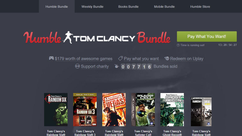 Splinter Cell, Rainbow Six i inne. Tom Clancy motywem przewodnim nowego Humble Bundle [prasówka]