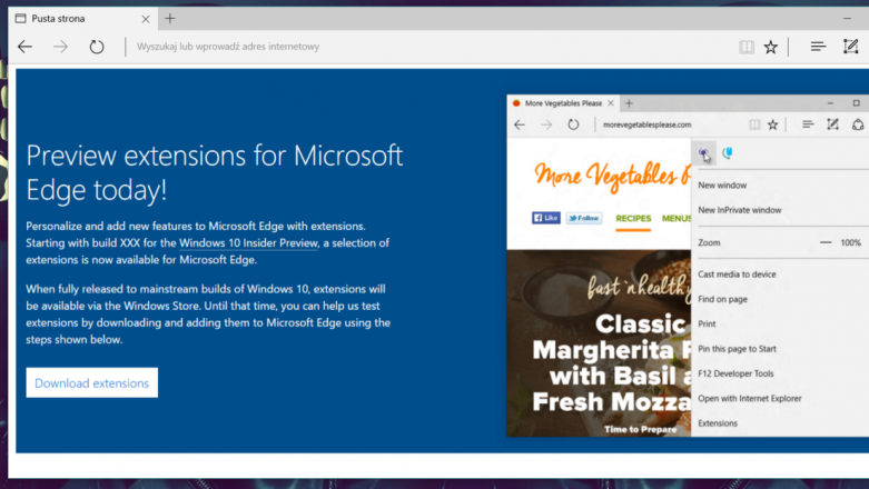 Microsoft Edge niedługo otrzyma pierwsze rozszerzenia - co trzeba o nich wiedzieć?