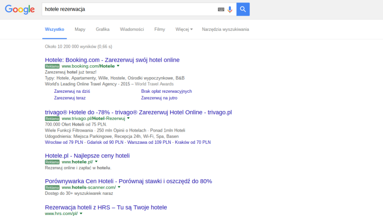 Za mało klikaliście w kupowane linki - Google ujednolica kolor reklam w wyszukiwarce
