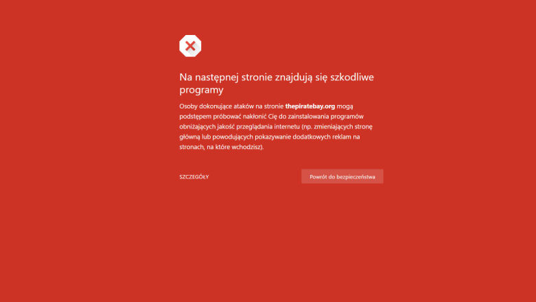 Chrome i Firefox blokują dostęp do niektórych podstron The Pirate Bay [prasówka]