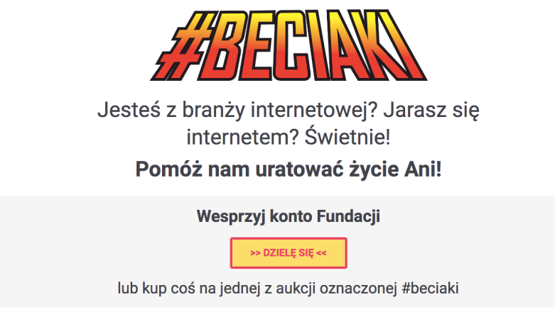Branżo! Branżunio! Jestem z was dumny. Jesteście #Beciaki