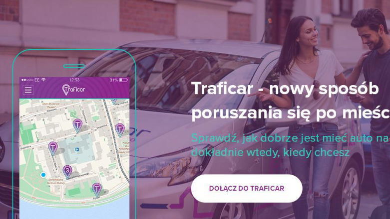 Traficar to kolejna na polskim rynku zapowiedź rewolucji w transporcie. Auta na minuty z mocnym atutem