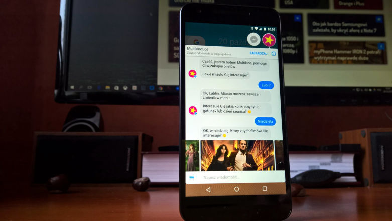 Multikinobot na Messengerze pomoże wybrać seans i kupić bilet