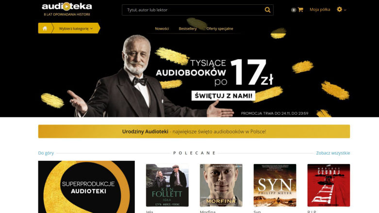 Urodziny Audioteki - ogromna wyprzedaż audiobooków