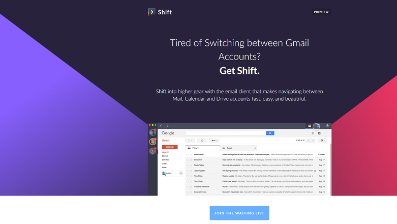 Shift - Gmail, Inbox, Kalendarz i Dysk Google w jednym oknie