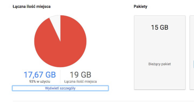 Tańsze Google Drive -  jeśli zapłacicie za rok z góry