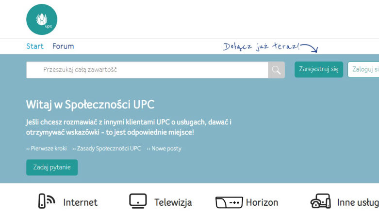 UPC nie działa? Zamiast na Facebooka zajrzyj tutaj