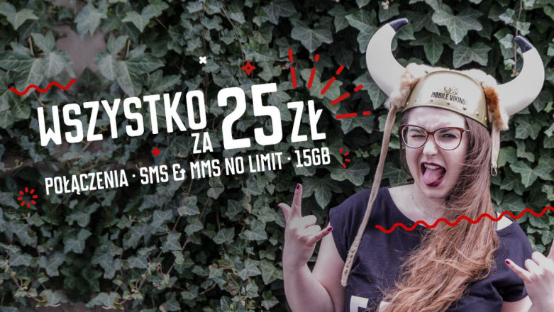 Mobile Vikings obniża o 4 zł cenę za swoją ofertę z pełnym no limit i 15 GB transferu danych