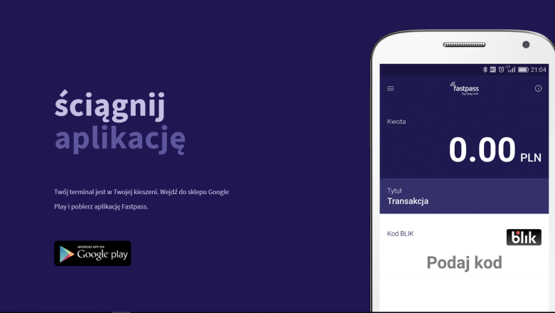 Fastpass - pierwszy mobilny terminal BLIK