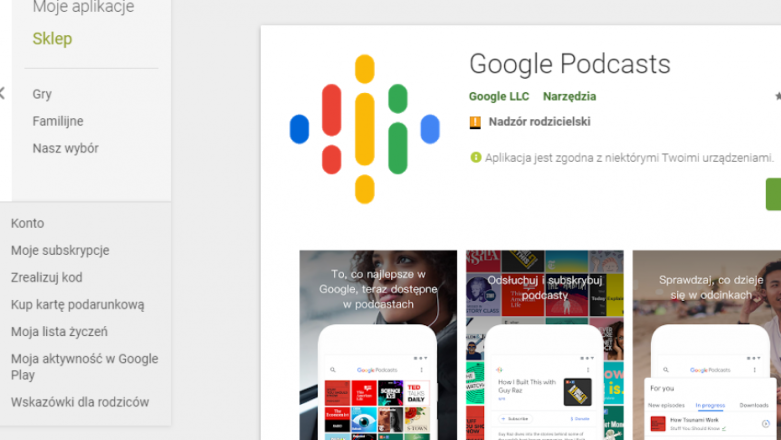 Google z nową aplikacją do podcastów - lekka, szybka i skuteczna