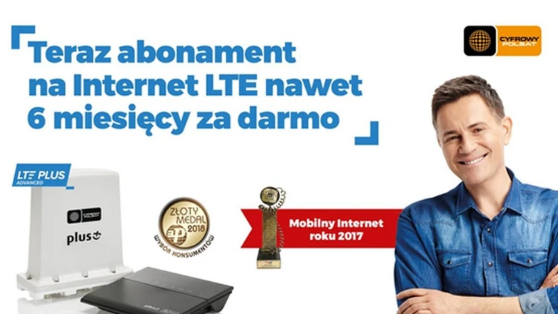 Nowa oferta Internetu LTE od Cyfrowego Polsatu - aż pół roku za darmo