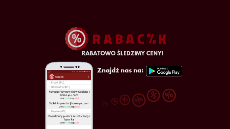 Wprowadź produkt, a Rabacik powiadomi Cię, kiedy jego cena spadnie [kody do wersji Premium]