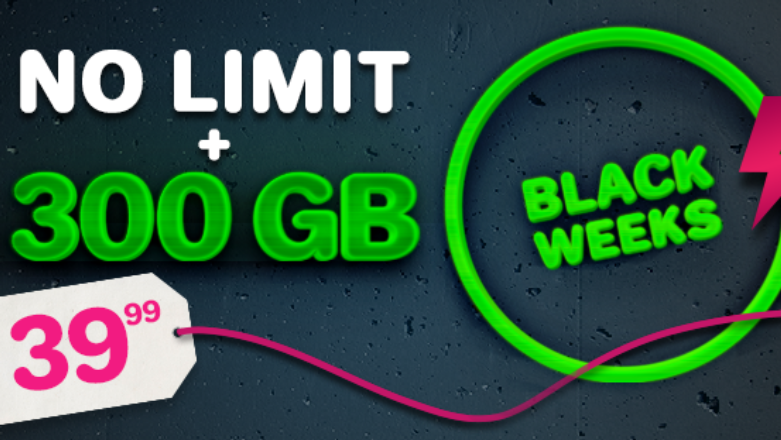 Najtańszy na rynku no limit na rozmowy i wiadomości z 300 GB transferu danych