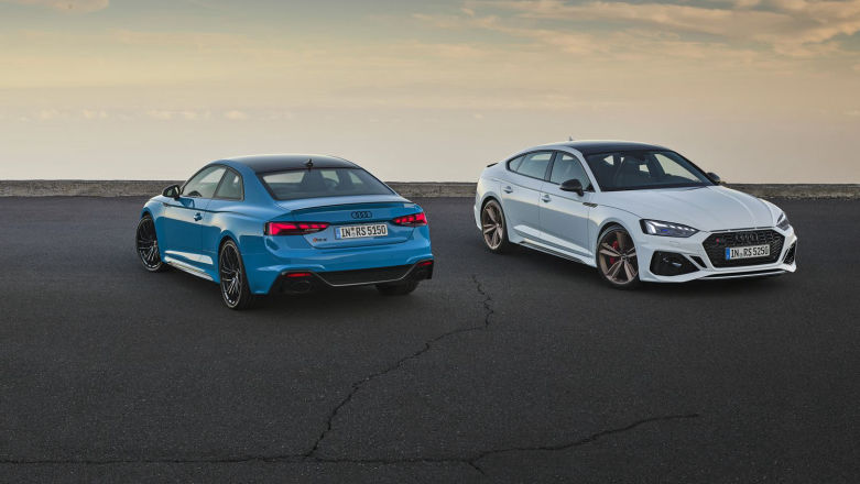 Audi odświeża RS5 Sportback i Coupe, czarne reflektory nadają charakteru