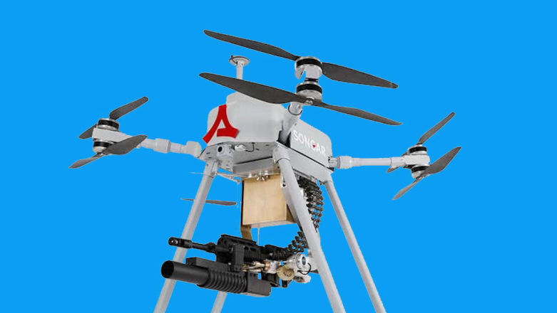 Dron - karabin jak z dystopijnej gry. Nie chciałbym na takiego trafić