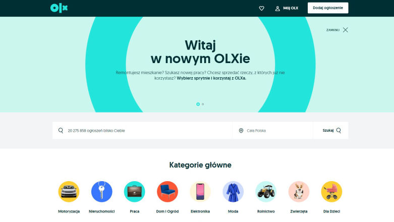 Nowy OLX wygląda ekstra, ale chyba na razie nie skorzystam