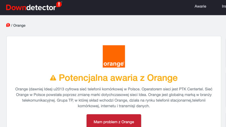 Nie działa Ci Światłowód Orange? Spokojnie, nie tylko Tobie - to masowa awaria