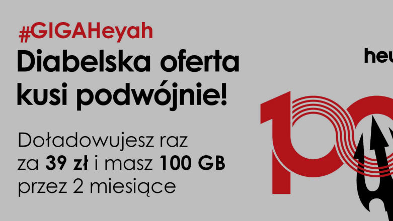 GIGAHeyah - nowa oferta Heyah internet na kartę. 100 GB na dwa miesiące za 39 zł